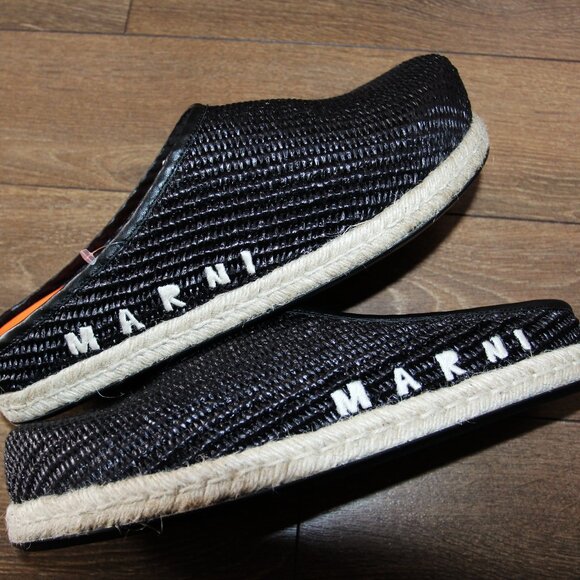 BNWT SS23 MARNI FUSSBETT RAFFIA MULES SLIP ON 41 - Picture 3 of 9